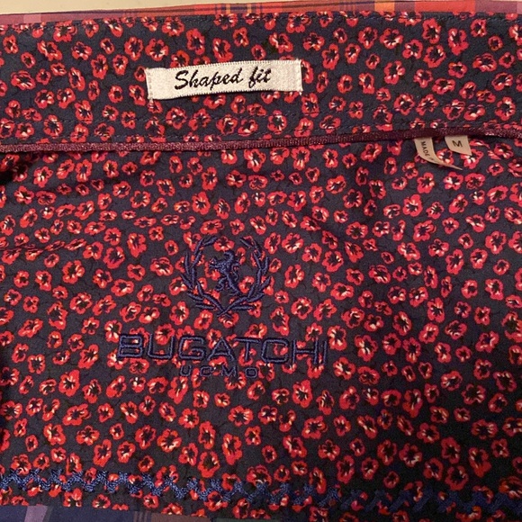 Bugatchi Long sleeve button down dress shirt. Color: Multi. Size: M - Picture 5 of 5